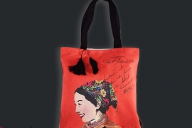  Túi tote vải in hình phụ nữ Việt nam-Miss Huế